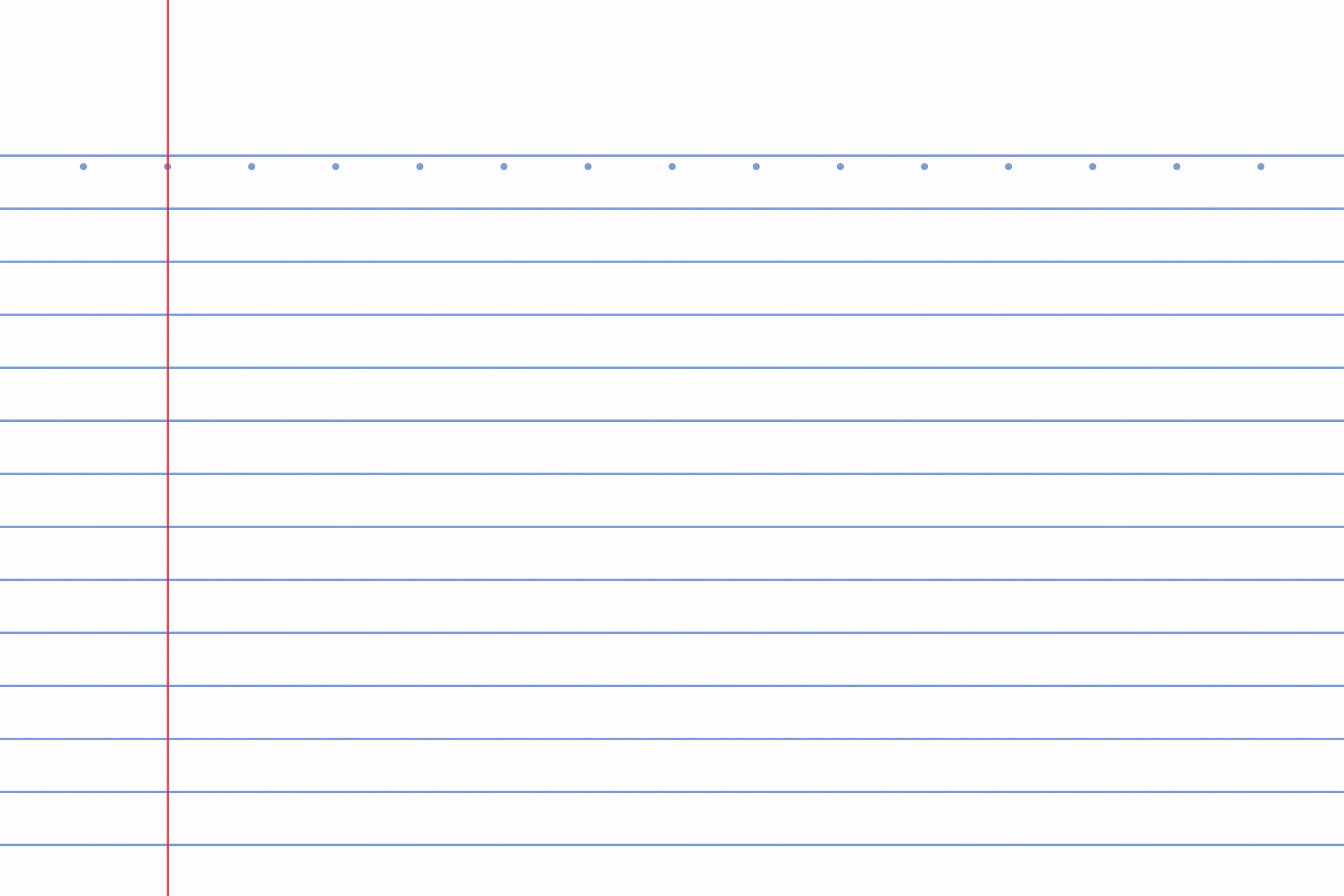 Lined notebook paper for background